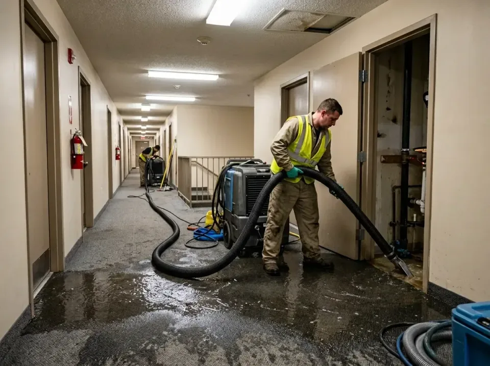 multi-unit-apartment-hallway-f-005 — frequently asked questions, Emergency Burst Pipe Water Extraction & Removal in McHenry,…